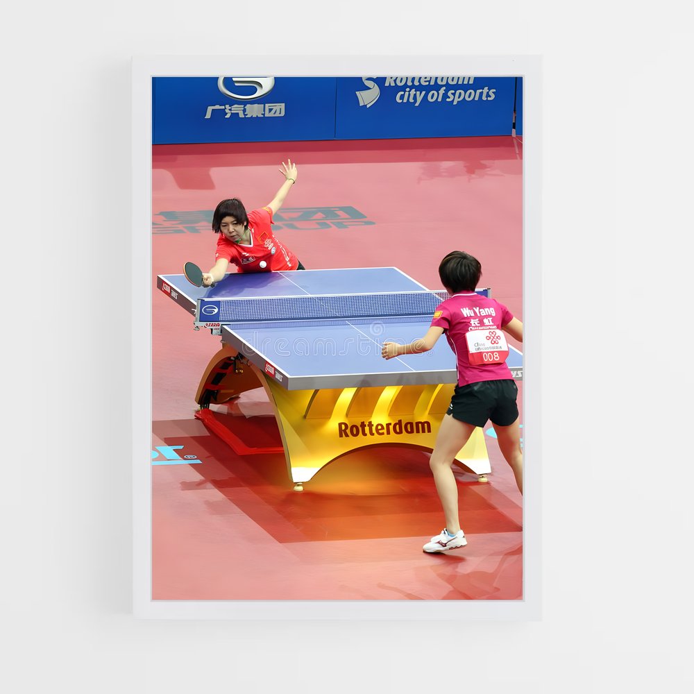 Poster Smash et Service – affiche Tennis de table (vue 3)
